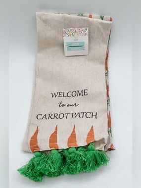 Target Bullseye Welcome to Our Carrot Patch Kitchen Towel Set Easter 2025 New